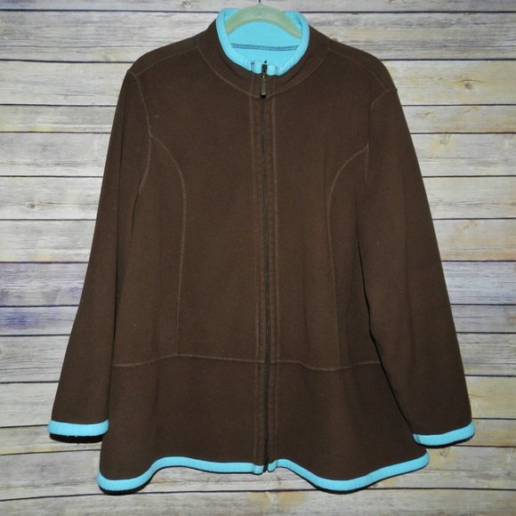 Women's Reversible Fleece Jacket - Picture 1 of 4